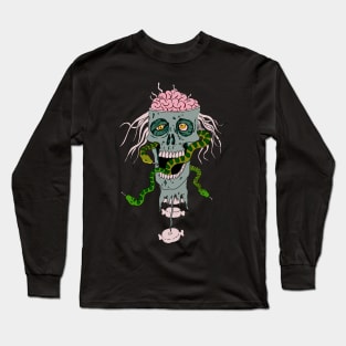 Snake Zombie Long Sleeve T-Shirt